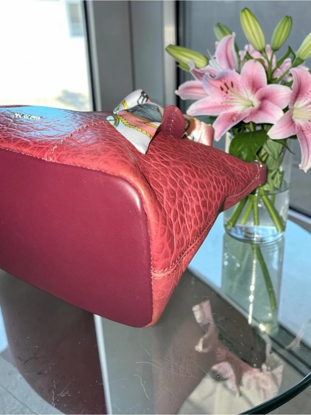 Ted Baker Olmia in OxBlood Crossbod Tote- Like New - Picture 11 of 13
